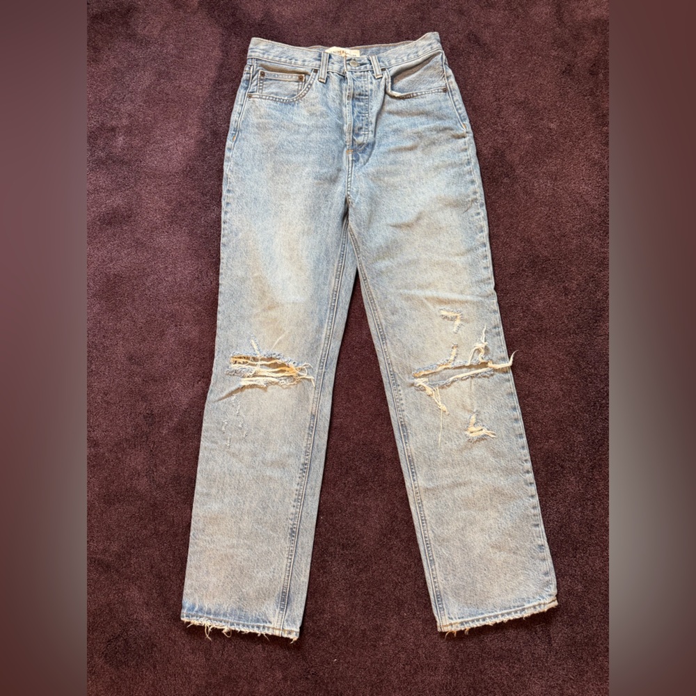 DENIM FORUM Women’s Distressed Jeans